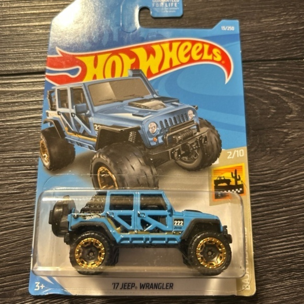 Hot Wheels '17 Jeep Wrangler, Baja Blazers 2/10 Blue 13/250